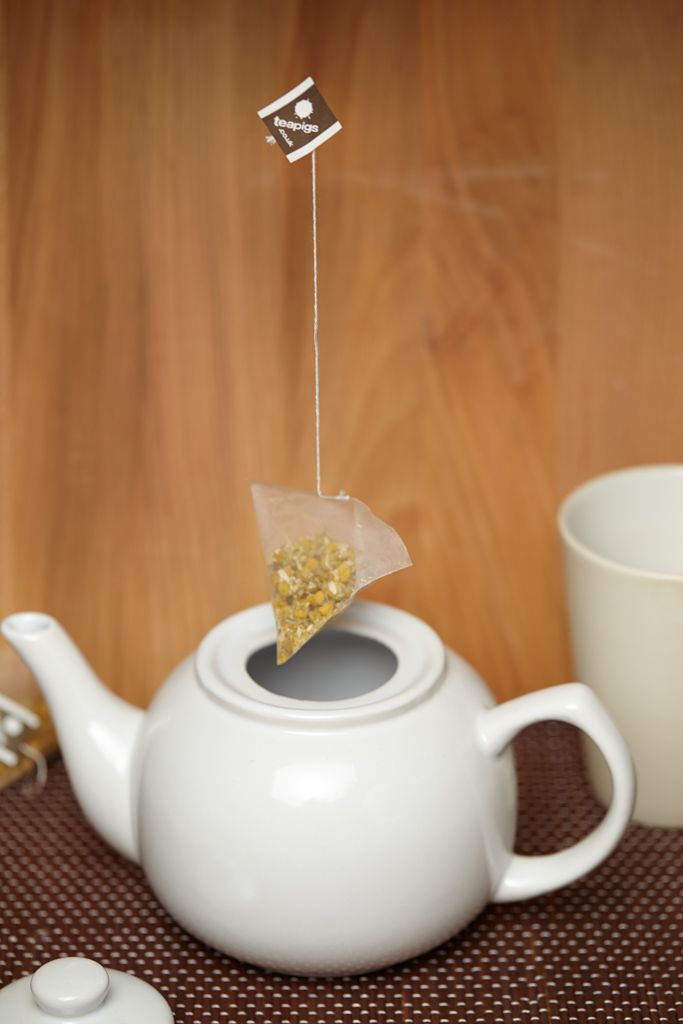 Tea pigs, chamomile tea